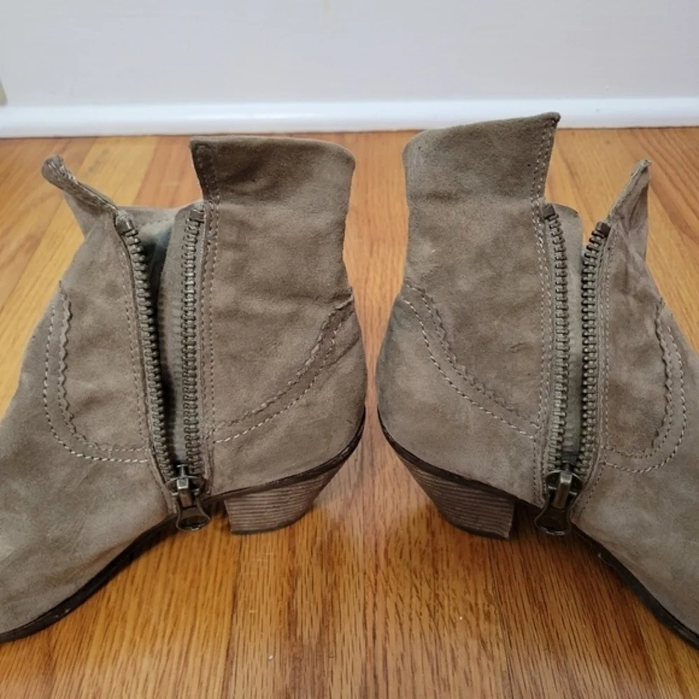 Sam Edelman Women's Louie Western Fringe Boot Tan Size 6 Suede‎ Leather Festival